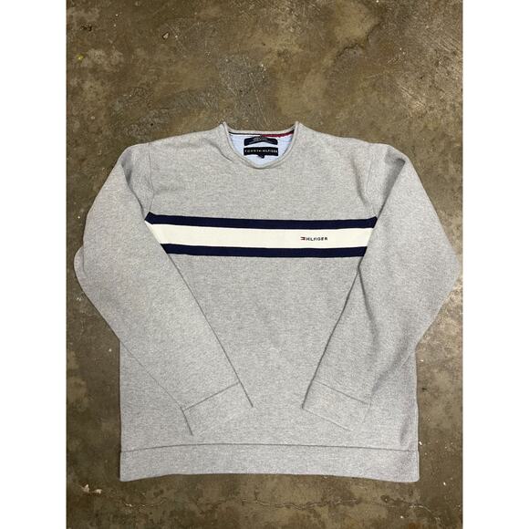 Tommy Hilfiger Mens Gray Rolled Neck Long-Sleeved Pullover Sweater Size Medium - Picture 1 of 3